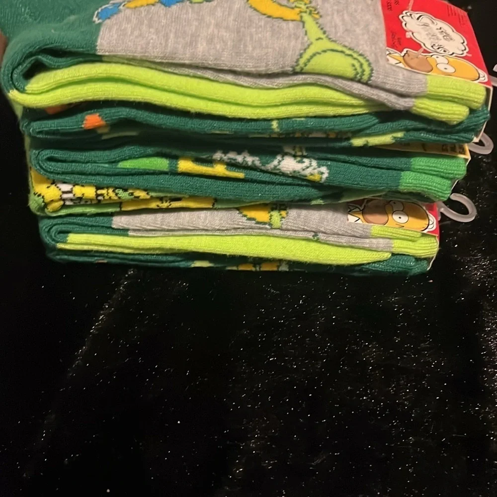 🆕 The Simpson’s and Sponge Bob St. Patrick’s Day Crew Socks